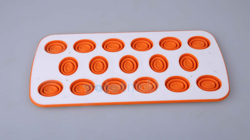 Double color foldable ice cube box