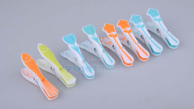 Double color clothes peg